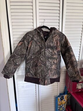 Carhartt Boys' Realtree Camo Jacket - Brown/Green L 14/16